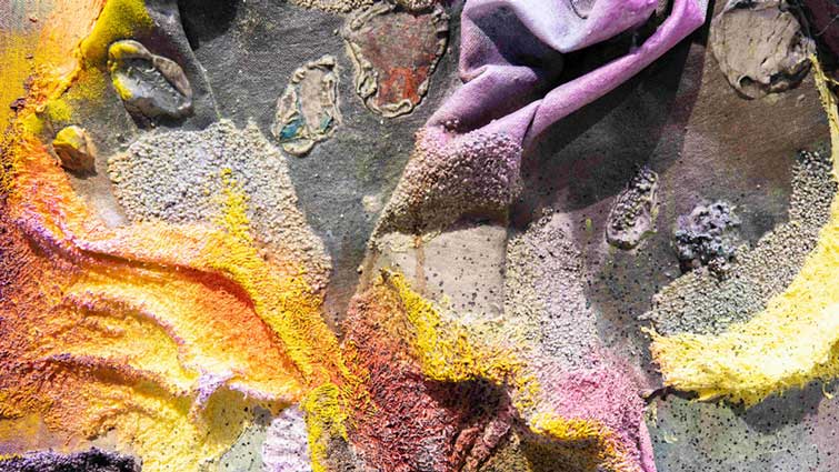 colorful recycled fabrics