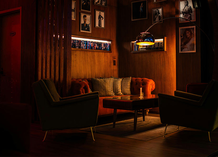cozy lounge bar